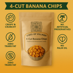 Banana Chips 4-Cut | Traditional Kerala Snack | Crispy & Crunchy Homemade Style 250gm - Image 8