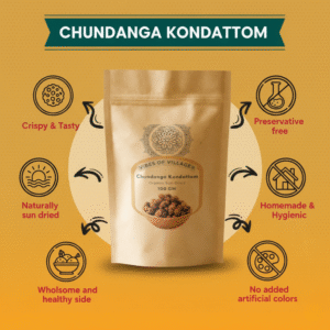 Chundanga Kondattam 100gm (Sundakkai / Turkey Berries) Authentic Kerala Style Sundried | Crispy & Tasty Homemade - Image 6