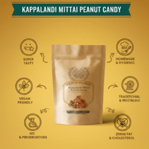 Kappalandi Mittai 200gm - Peanut Candy | Peanut Chikki | Kerala Style Peanut Jaggery Bar | Crunchy & Sweet Homemade Snack - Image 6