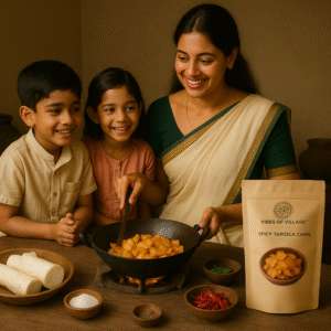 Kerala Spicy Tapioca Chips 200gm | Hot & Crispy Kappa Varuthathu | Traditional Homemade Style - Image 7